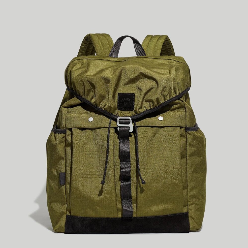 NWOT Madewell The Rush Hour Canvas Backpack Green